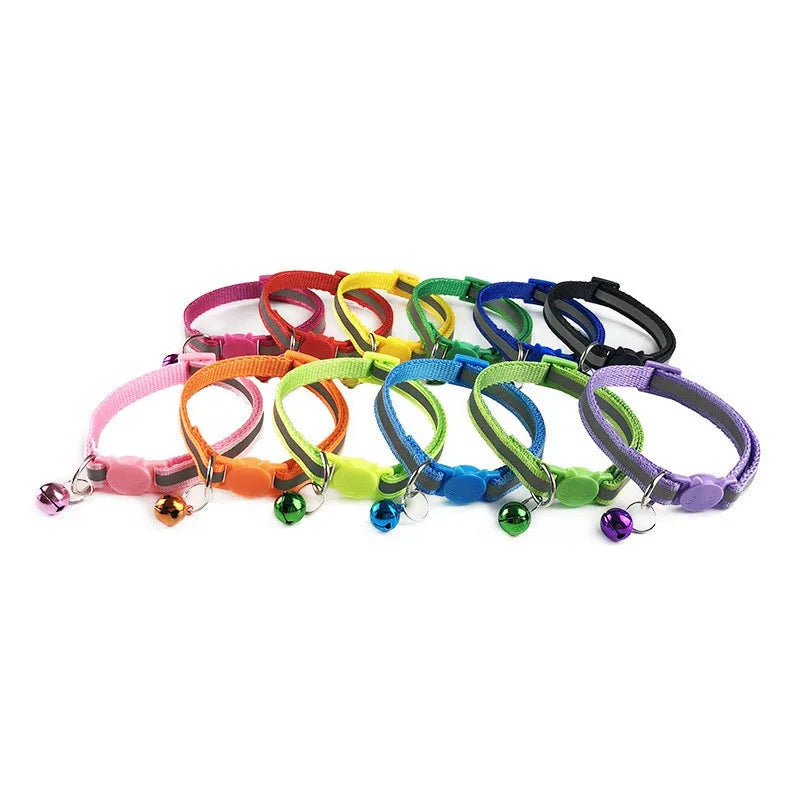 Reflective Multicolor Adjustable Collars by Love My Pet