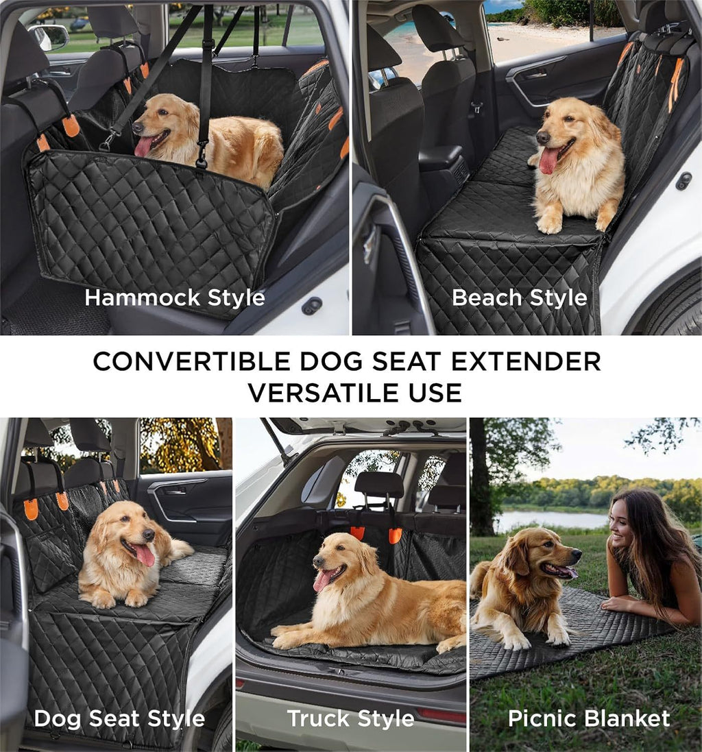 Car Back Seat Cover Can Bear 400 Pounds Waterproof And Non-slip by VetsPetStore