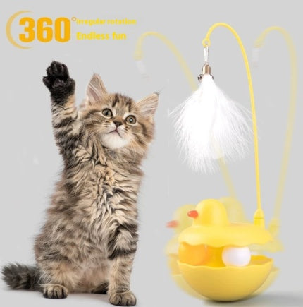 Lightweight Resin Duck Shape Fun Stick For Kitten Play by VetsPetStore