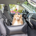 PupProtector™ Faux Leather Memory Foam Dog Car Bed - Black by Paw.com