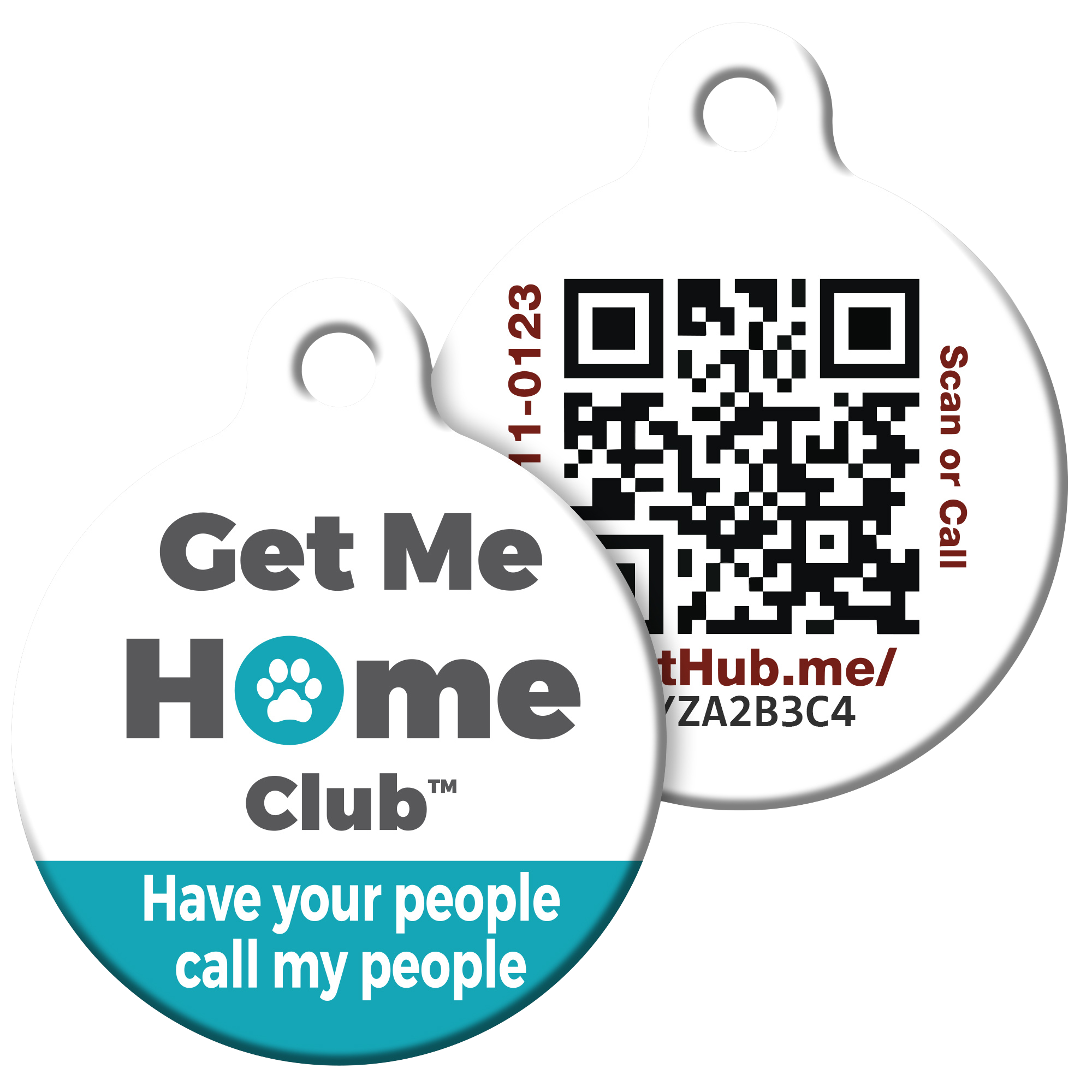 PetHub QR Pet ID Tag – Original Get Me Home Club by PetHub