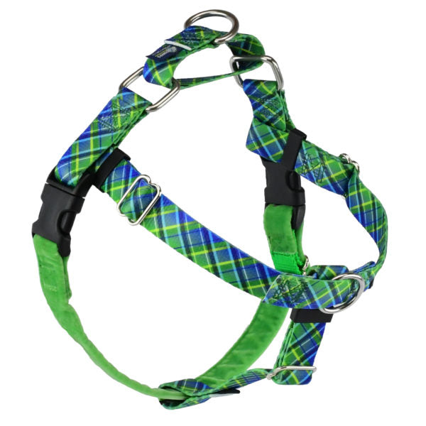 Electric Glow Green Plaid Freedom No-Pull Dog Harness – EarthStyle by 2 Hounds Design