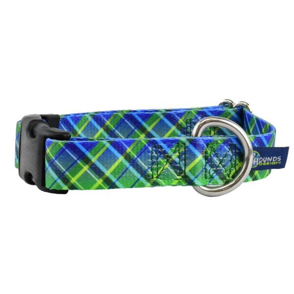 Electric Glow Green Plaid Dog Collar – EarthStyle by 2 Hounds Design