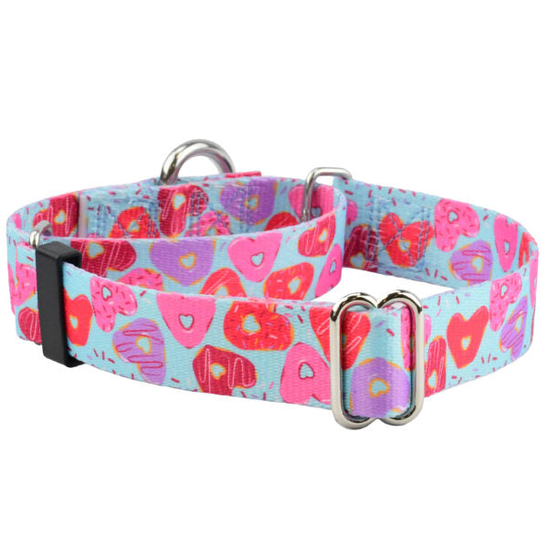 Sweet Sprinkles Heart Donut Martingale Dog Collar – EarthStyle by 2 Hounds Design