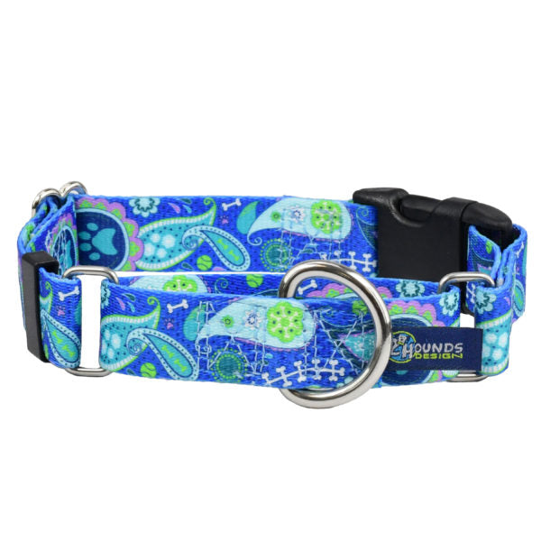 Paw Paisley Buckle Martingale Dog Collar – EarthStyle by 2 Hounds Design