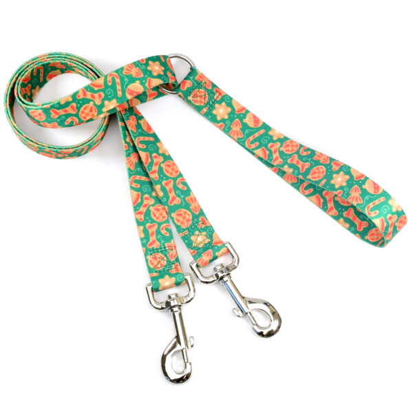 Holiday Cookies Double Connection Dog Leash – EarthStyle by 2 Hounds Design