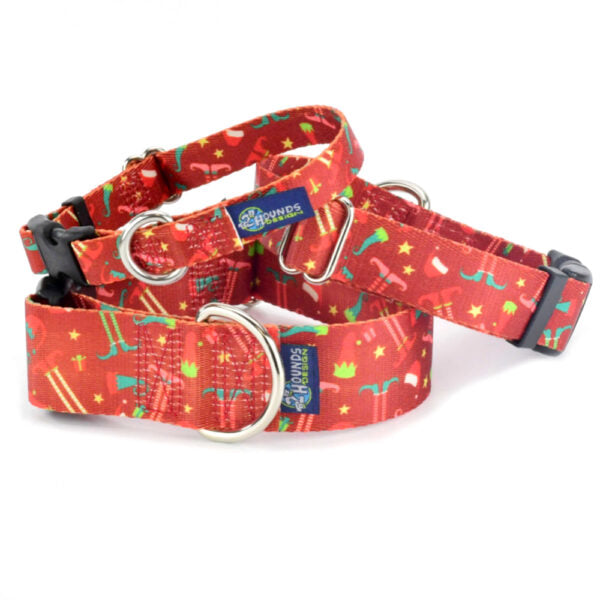 Elf Shoes Christmas Buckle Martingale Dog Collar – EarthStyle by 2 Hounds Design