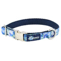 Navy Tie-Dye Velvet Essential Dog Collar by 2 Hounds Design
