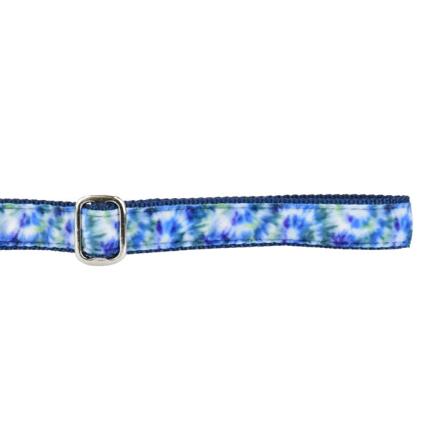 Navy Tie-Dye Velvet Dog Leash by 2 Hounds Design