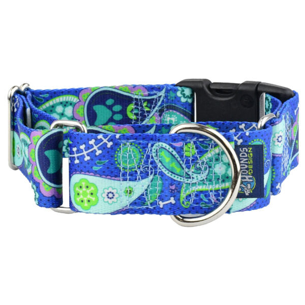 Paw Paisley Buckle Martingale Dog Collar – EarthStyle by 2 Hounds Design