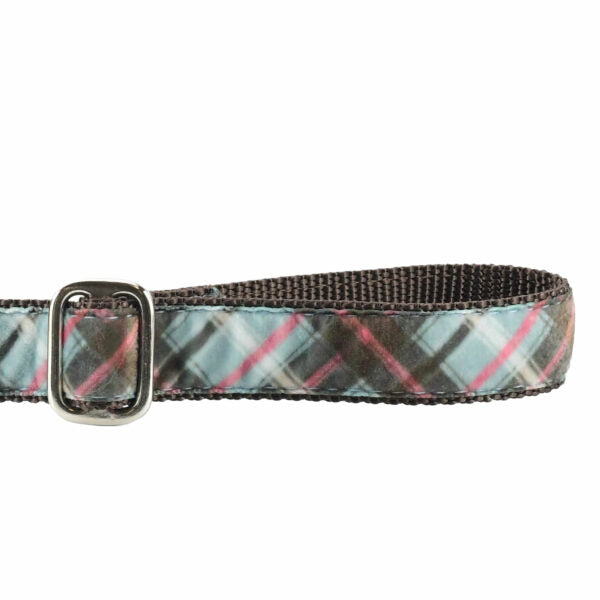 Jane’s Shirt Winter Plaid Velvet Dog Leash by 2 Hounds Design