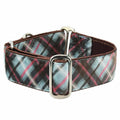 Jane’s Shirt Winter Plaid Elite Velvet Martingale Dog Collar by 2 Hounds Design