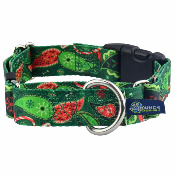 Holiday Paisley Buckle Martingale Dog Collar – EarthStyle by 2 Hounds Design