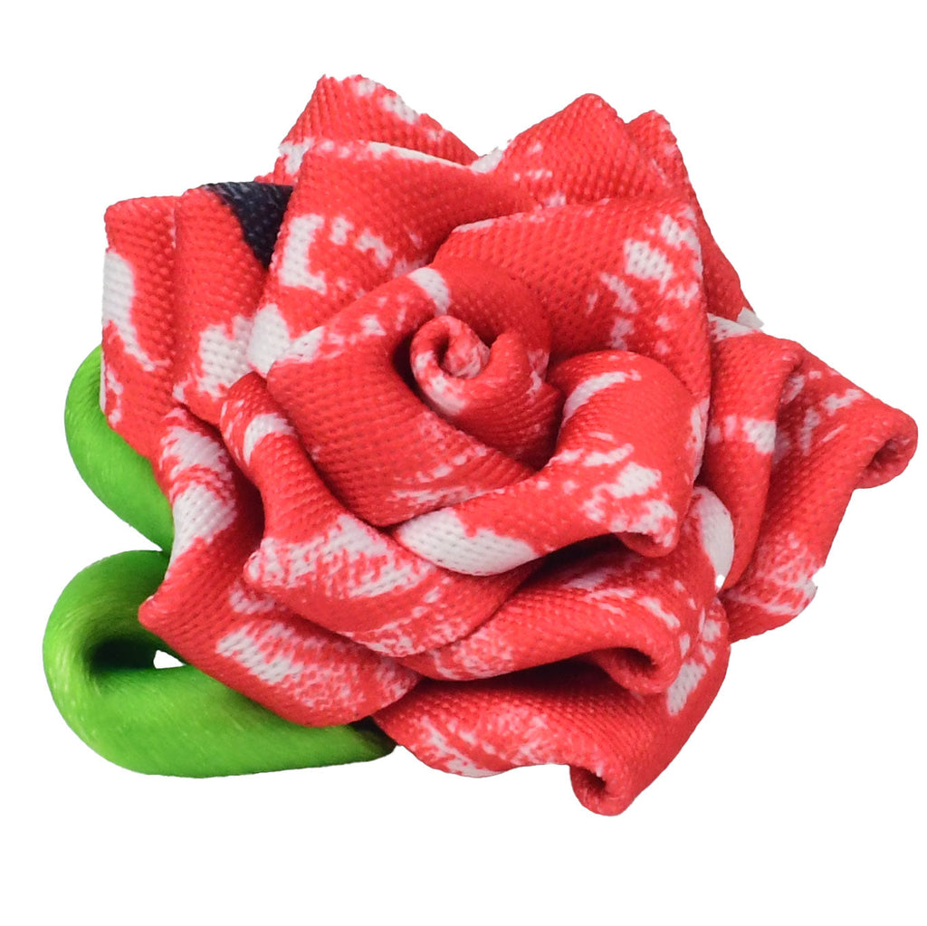 Collar Flower - Red and White Kisses by 2 Hounds Design