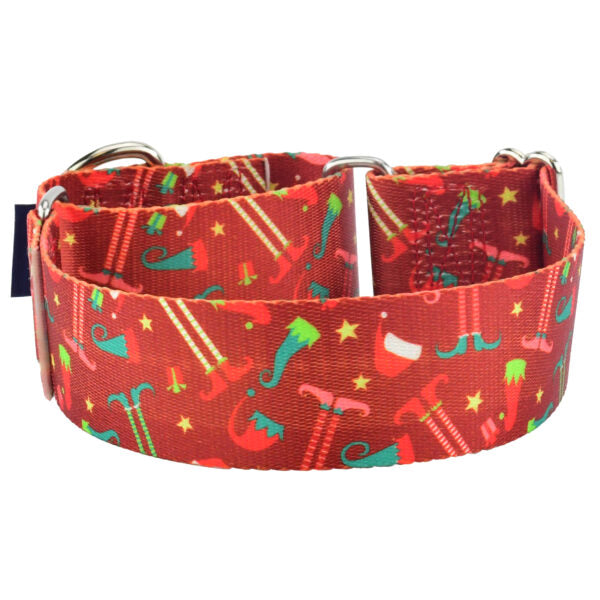 Elf Shoes Christmas Martingale Dog Collar – EarthStyle by 2 Hounds Design