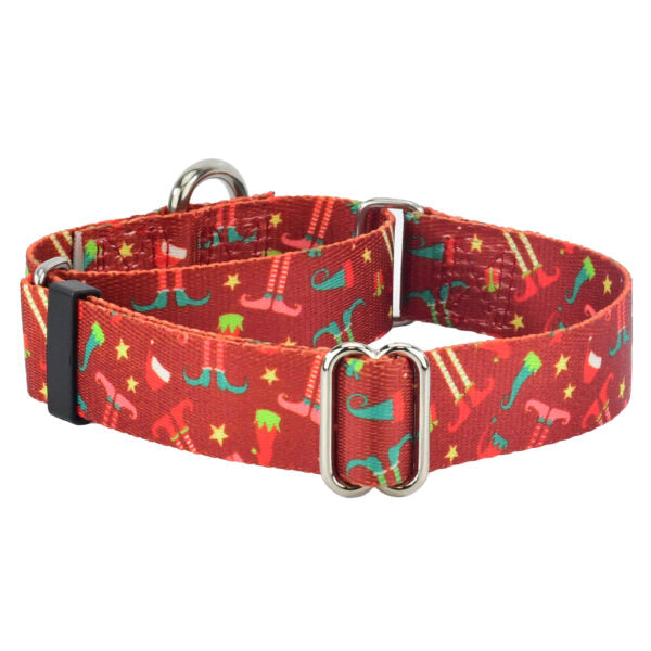 Elf Shoes Christmas Martingale Dog Collar – EarthStyle by 2 Hounds Design