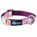 Pink Tie-Dye Velvet Essential Dog Collar by 2 Hounds Design