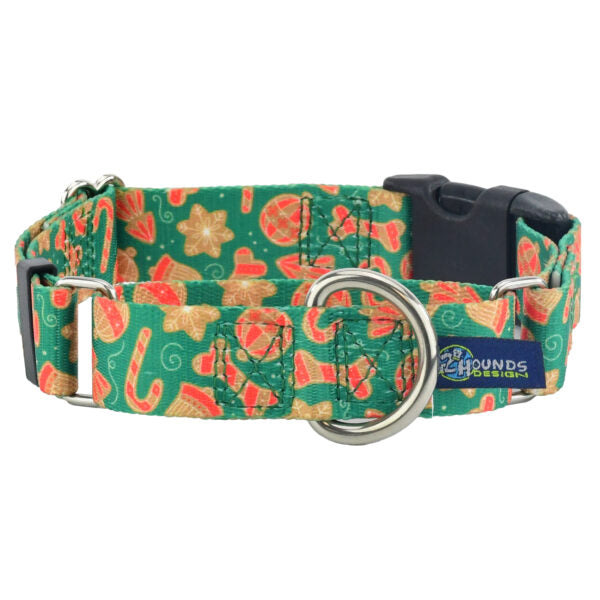 Holiday Cookies Christmas Buckle Martingale Dog Collar – EarthStyle by 2 Hounds Design