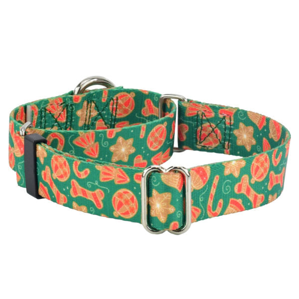 Holiday Cookies Christmas Martingale Dog Collar – EarthStyle by 2 Hounds Design