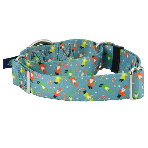 Jolly Gnomes Martingale Dog Collar – EarthStyle by 2 Hounds Design