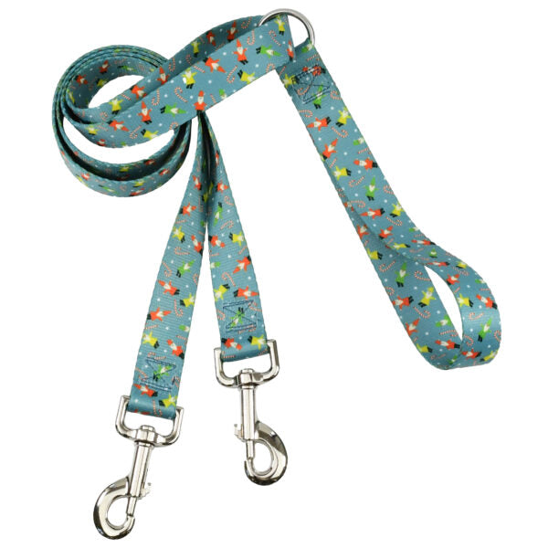 Jolly Gnomes Double Connection Leash – EarthStyle by 2 Hounds Design