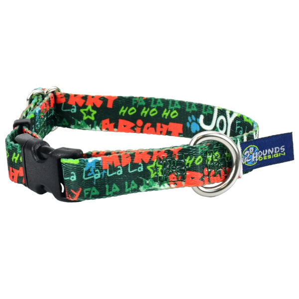 Holiday Graffiti Dog Collar – EarthStyle by 2 Hounds Design