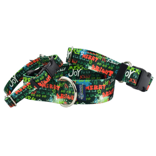 Holiday Graffiti Dog Collar – EarthStyle by 2 Hounds Design