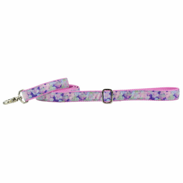 Hydrangea Velvet Dog Leash by 2 Hounds Design