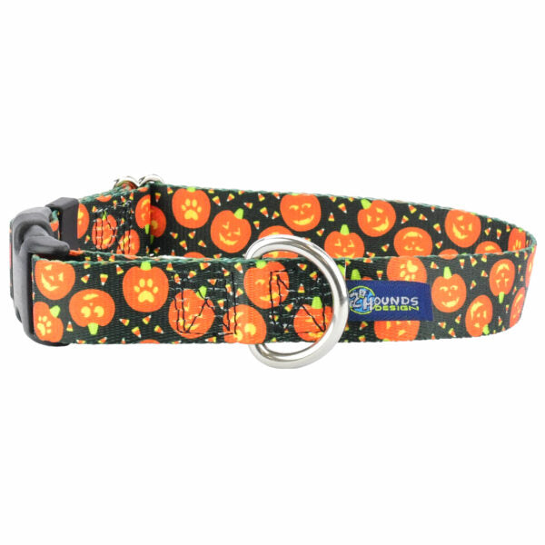 Jack O Lantern Dog Collar – EarthStyle by 2 Hounds Design