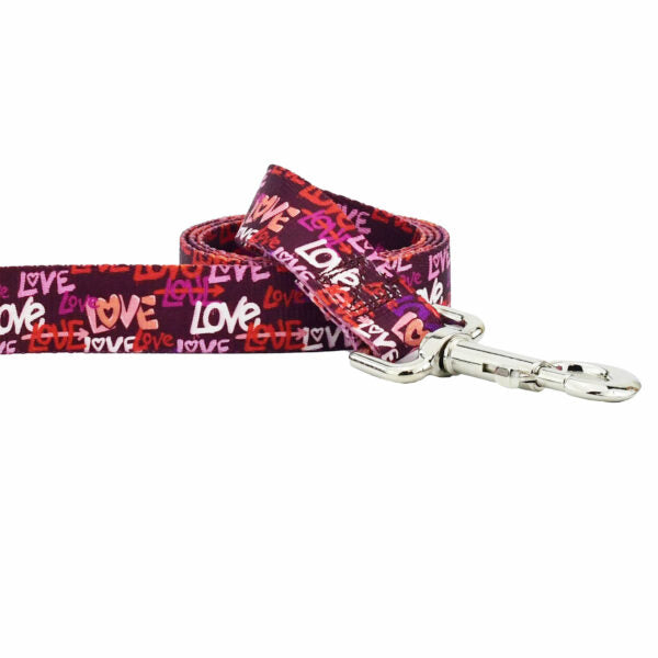 Love Graffiti Red Dog Leash – EarthStyle by 2 Hounds Design