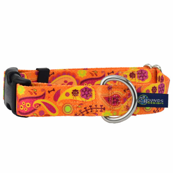 Orange Paisley Dog Collar – EarthStyle by 2 Hounds Design