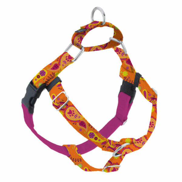 Orange Paisley Freedom No-Pull Dog Harness – EarthStyle by 2 Hounds Design