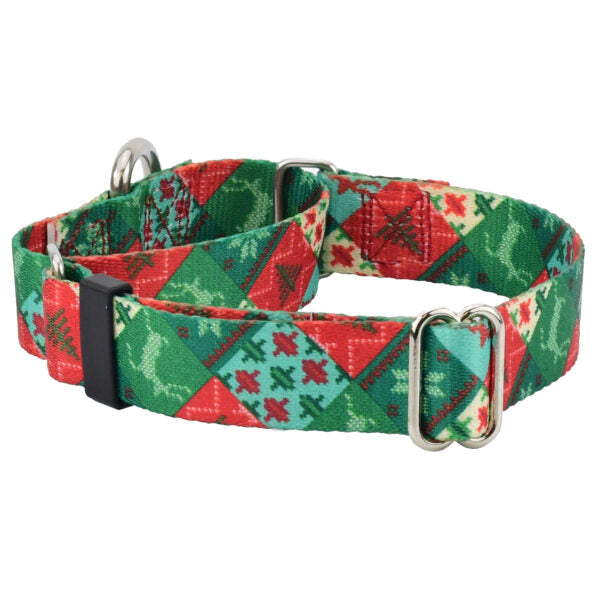 Christmas Patchwork Martingale Dog Collar – EarthStyle by 2 Hounds Design