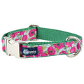 Bold Poppies Velvet Essential Martingale Dog Collar by 2 Hounds Design