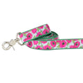 Bold Poppies Velvet Dog Leash by 2 Hounds Design