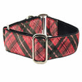 Classic Winter Plaid Elite Velvet Martingale Dog Collar by 2 Hounds Design