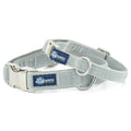 Silver Velvet Essential Martingale Dog Collar by 2 Hounds Design