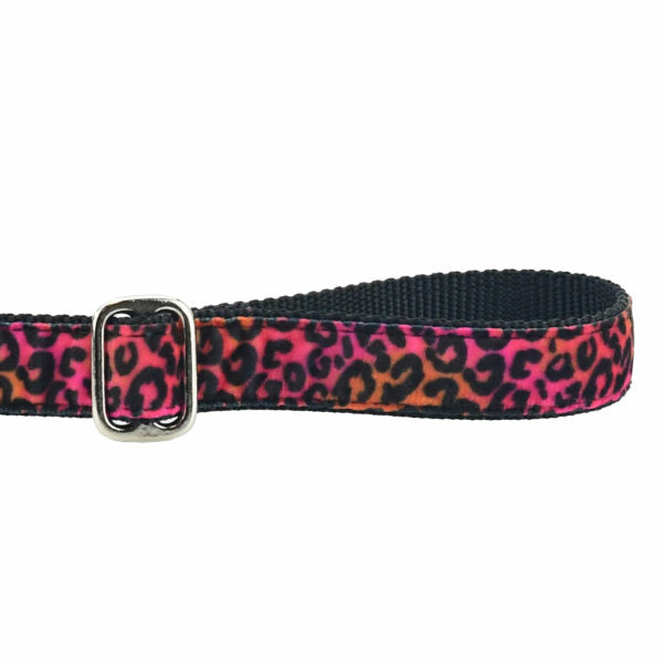 Wild Kitty Pink Velvet Dog Leash by 2 Hounds Design
