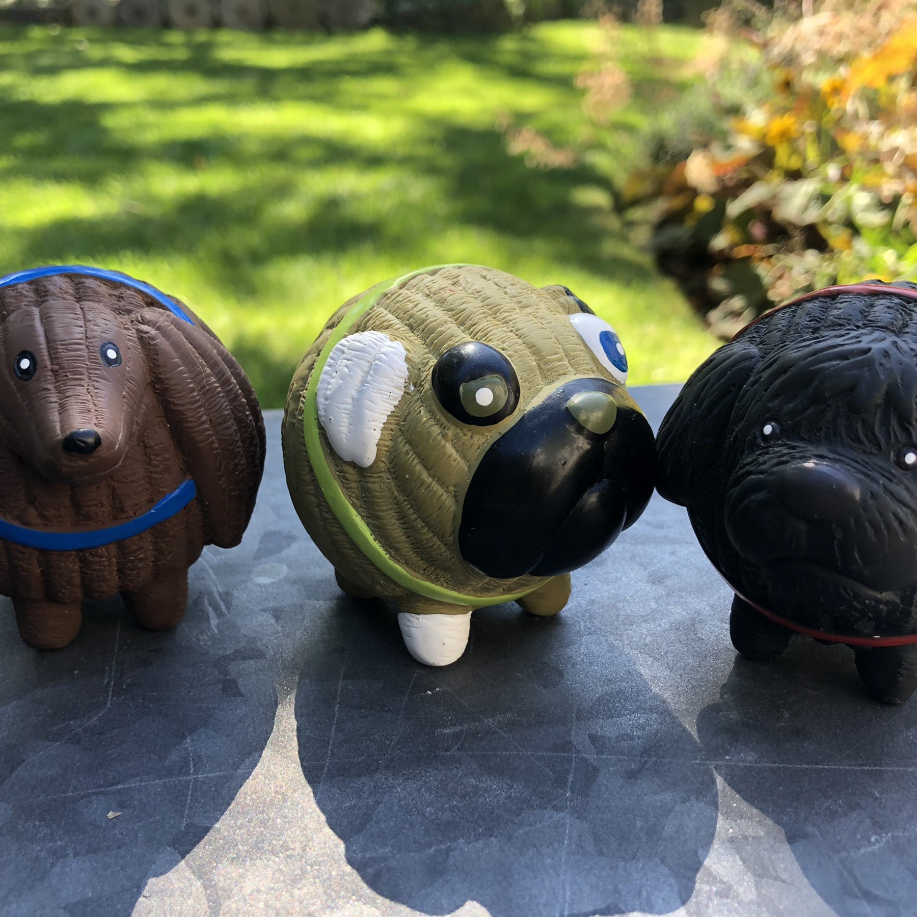 Assorted Ruff-Tex® HuggleMutt™ Latex Balls Dog Toys, 3 Pack, Small by HuggleHounds