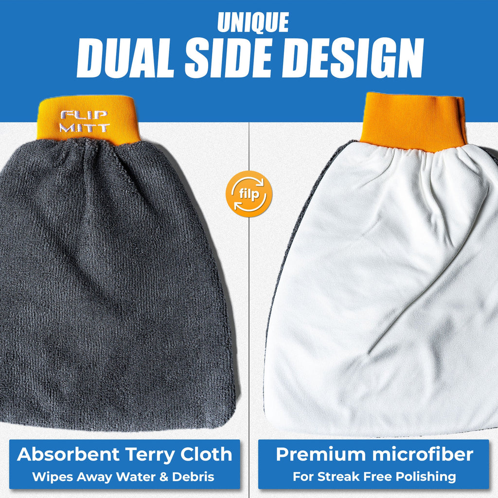 Flipper 2-in-1 Microfiber Aquarium Cleaning Mitt 1 Pack by Flipper Aquarium Products