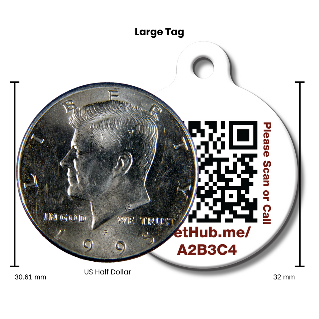 PetHub QR Pet ID Tag – Absent Without a Leash (AWOL) by PetHub