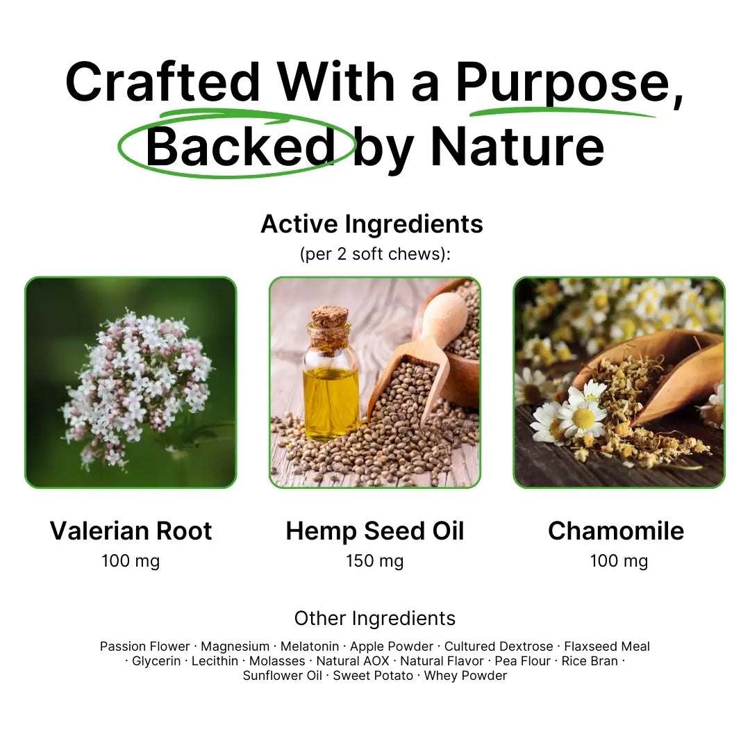 Calming Support With Hemp For Dogs 9oz Jar (120 Count)