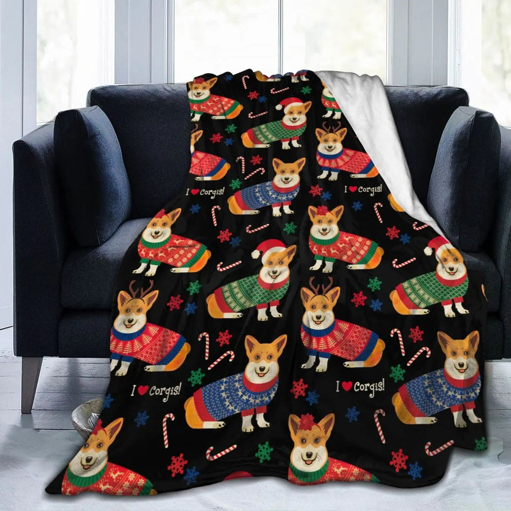 Soft Plush Flannel Blanket for Couch or Bed by Love My Pet