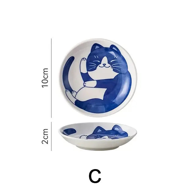 Cute Cat Ceramic Dessert, Sauce Dish by Love My Pet