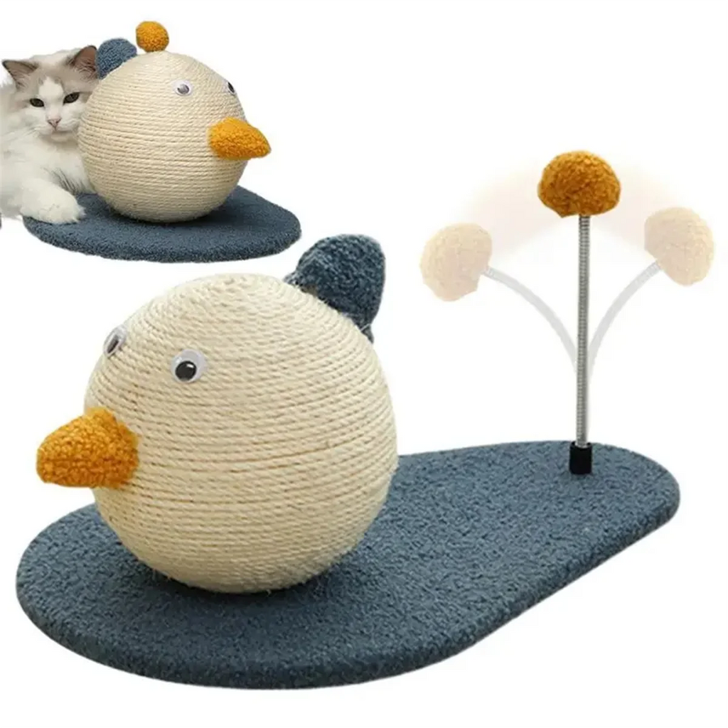 Sisal Cat Scratching Mat Interactive Toy Duck-Shaped by Love My Pet