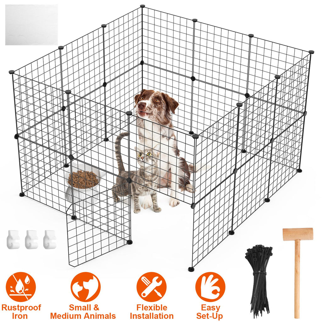 Small Animal Playpen with Door Dog Metal Playpen by Amazing Pet Bargains