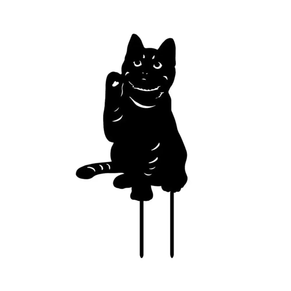 Yard Art Cat Sculpture Lifelike Figurines by Love My Pet