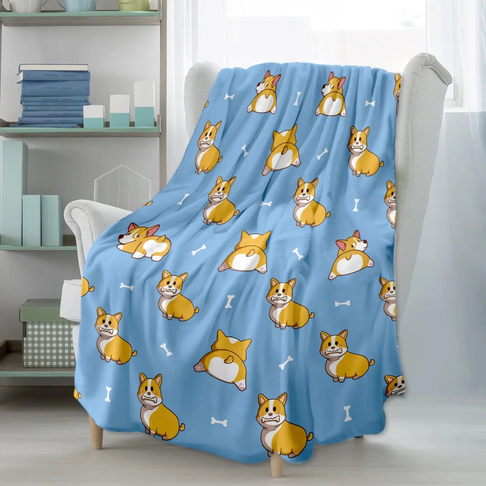 Soft Plush Flannel Blanket for Couch or Bed by Love My Pet