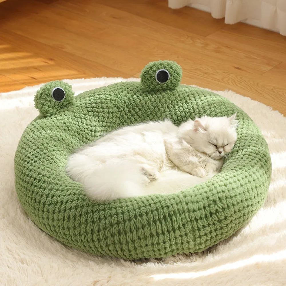 Soft Cat Bed, Frog Shape