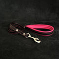 Black leather leash by Bestia Dog Gear